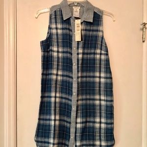 Madras Plaid Sleeveless Dress